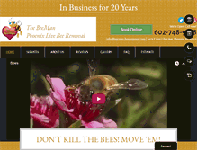 Tablet Screenshot of beeman-beeremoval.com